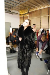 Rebecca Hermes Designs Fur Coat