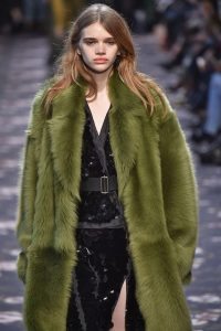 Rochas Paris Fur Fashion Model