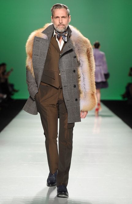 Farley Chatto Menswear models fur style