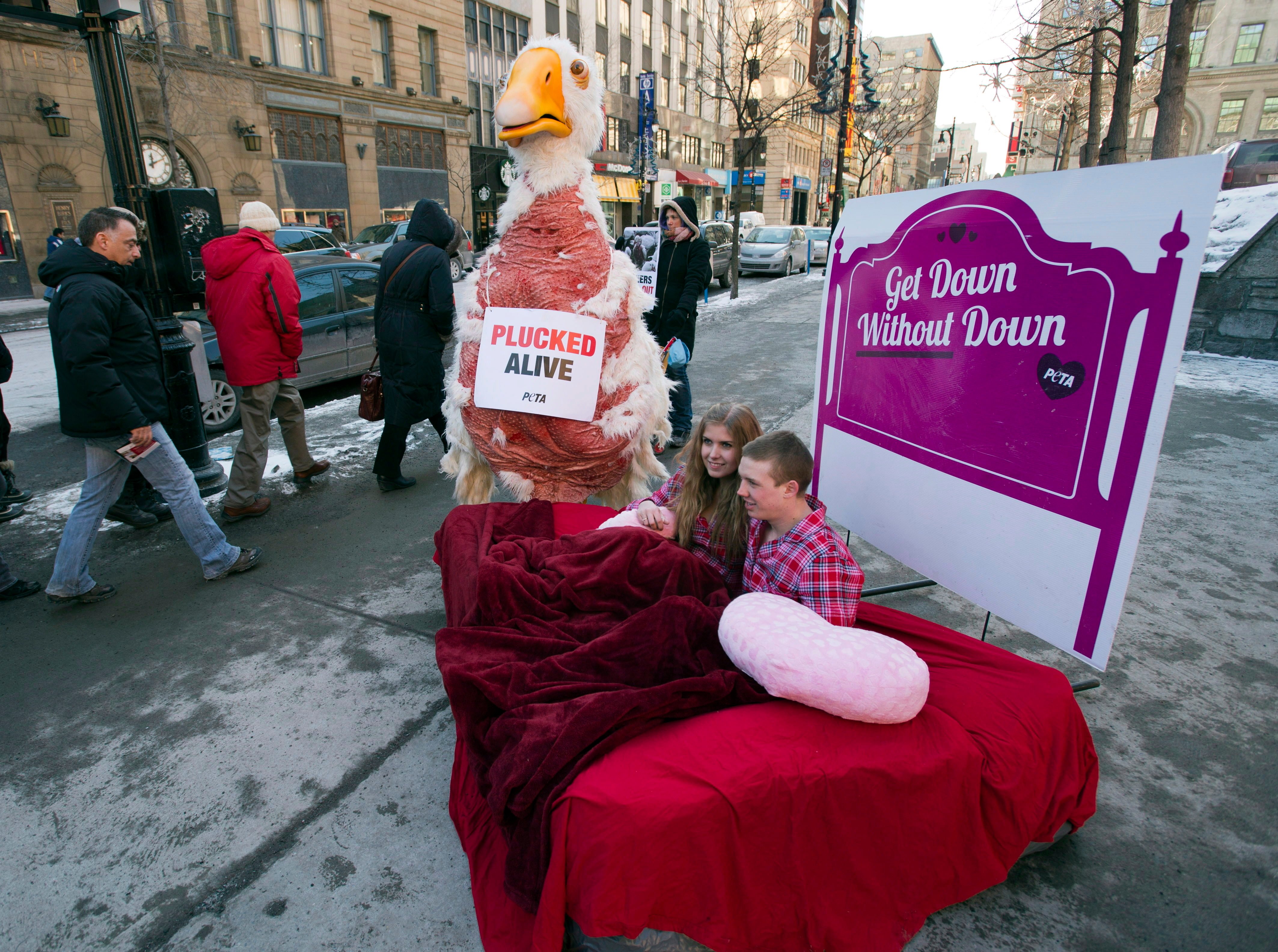 PETA Protest Canada Goose Toronto