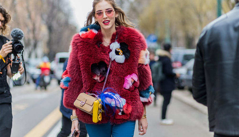 Chiari Ferragni Fendi Fashion Week