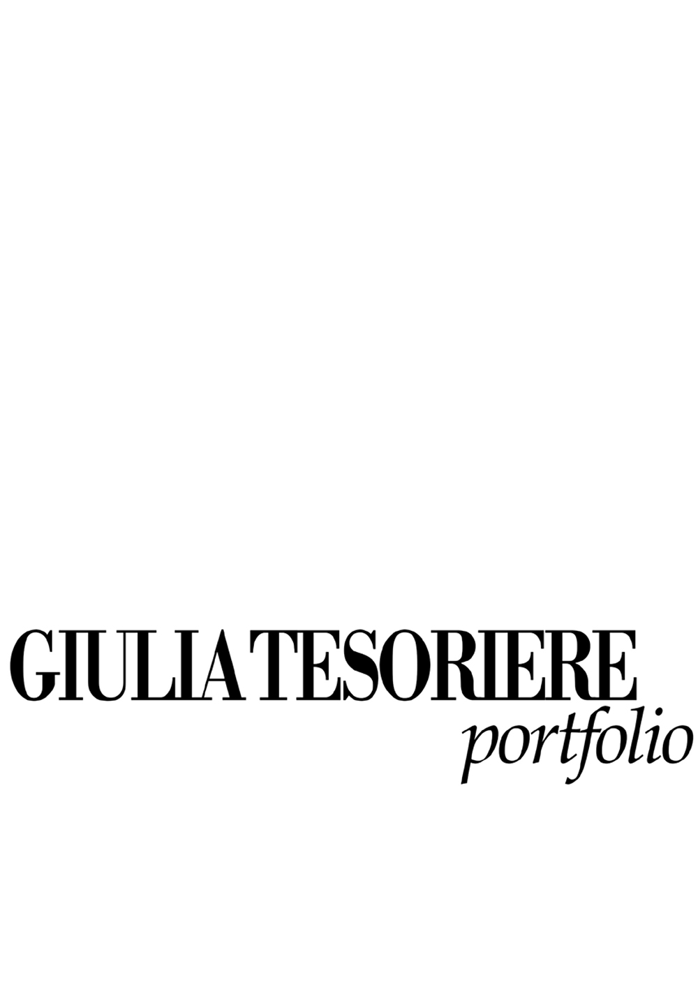 Giulia Tesoriere Portfolio