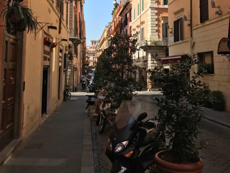 Beautiful street in Rome.