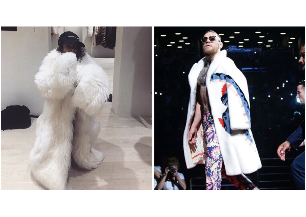 conor mcgregor gucci mink jacket